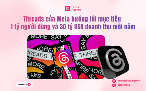 Threads của Meta hướng tới mục tiêu 1 tỷ người dùng và 30 tỷ USD doanh thu mỗi năm