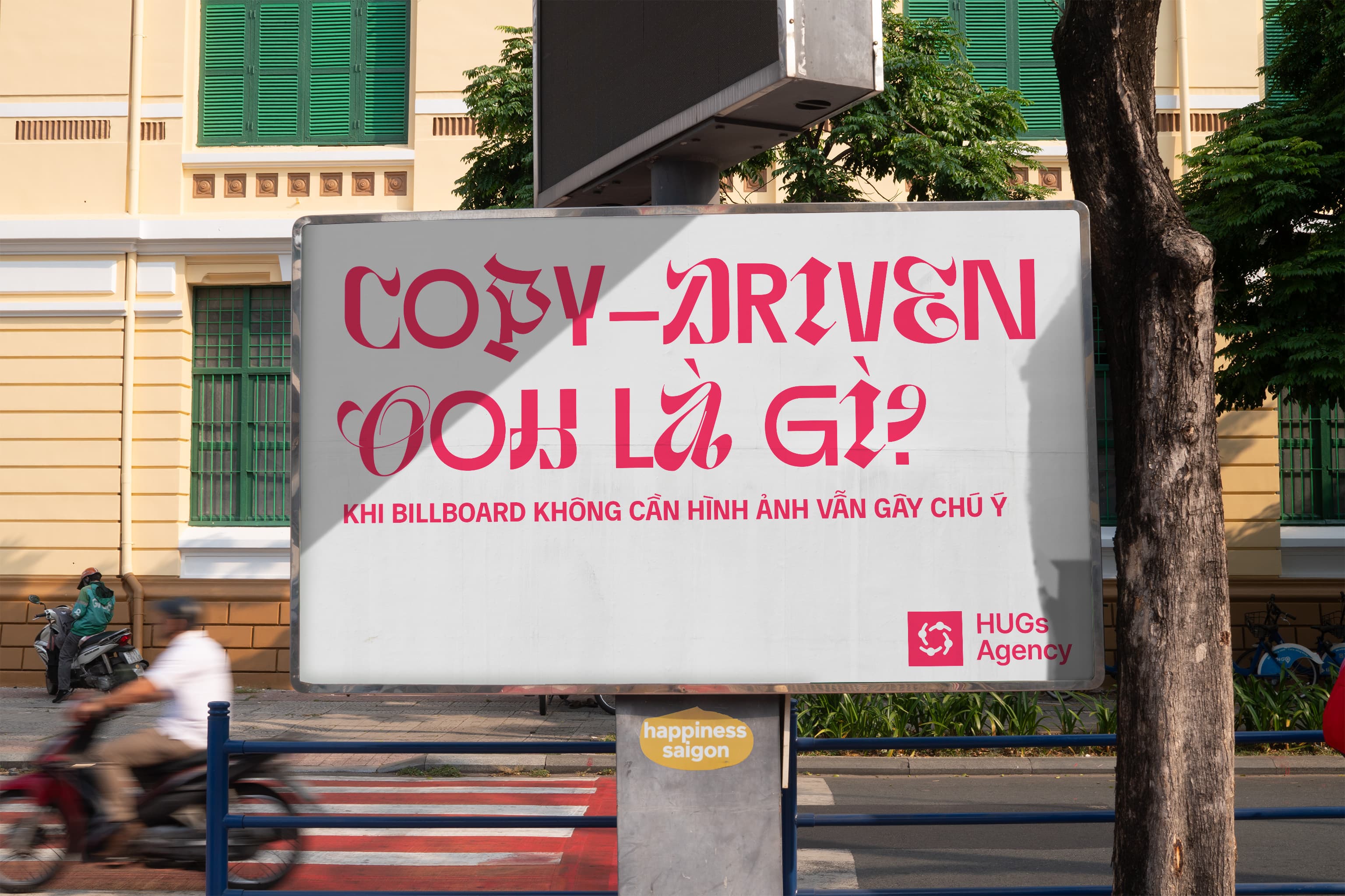 Copy-driven OOH là gì? Khi billboard không cần hình ảnh vẫn gây chú ý