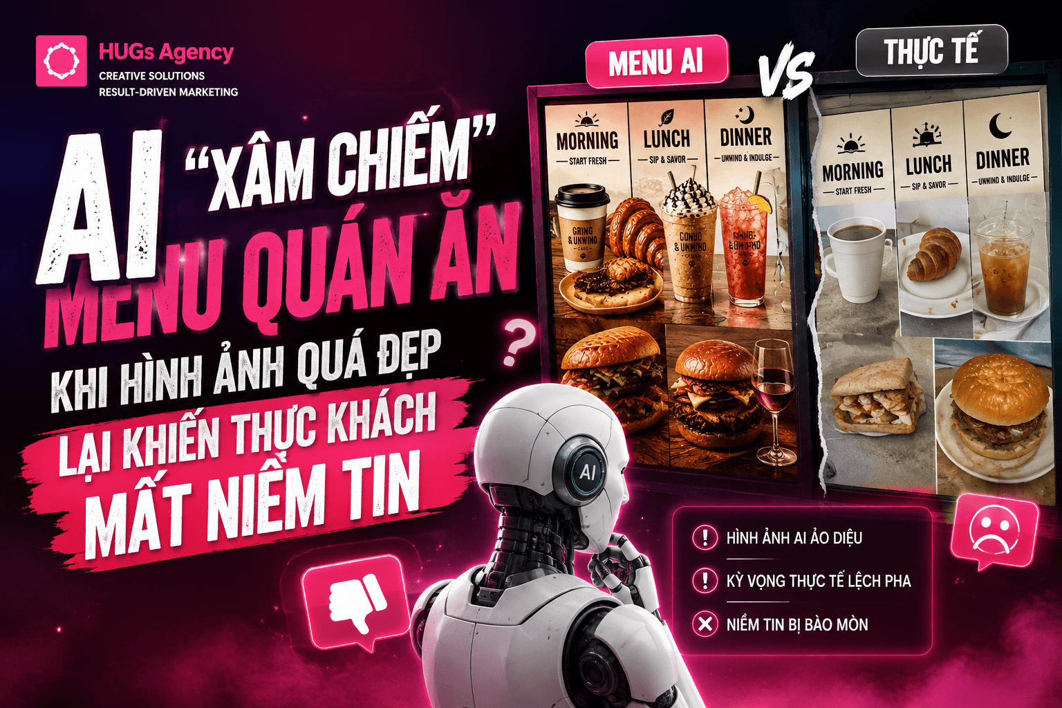 AI “xâm chiếm” menu quán ăn: Khi hình ảnh quá đẹp lại khiến thực khách mất niềm tin